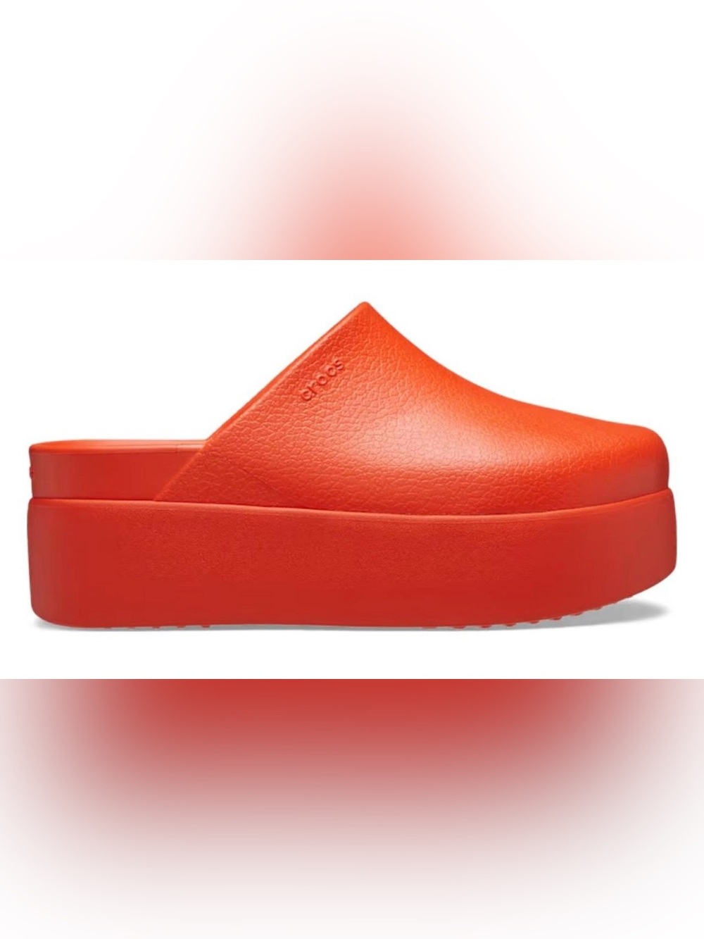 Crocs Dylan Orange Platform Slide